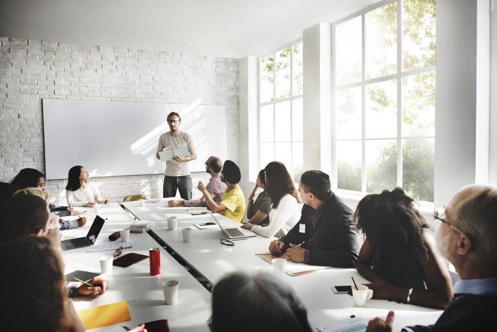 Marketing team in a meeting