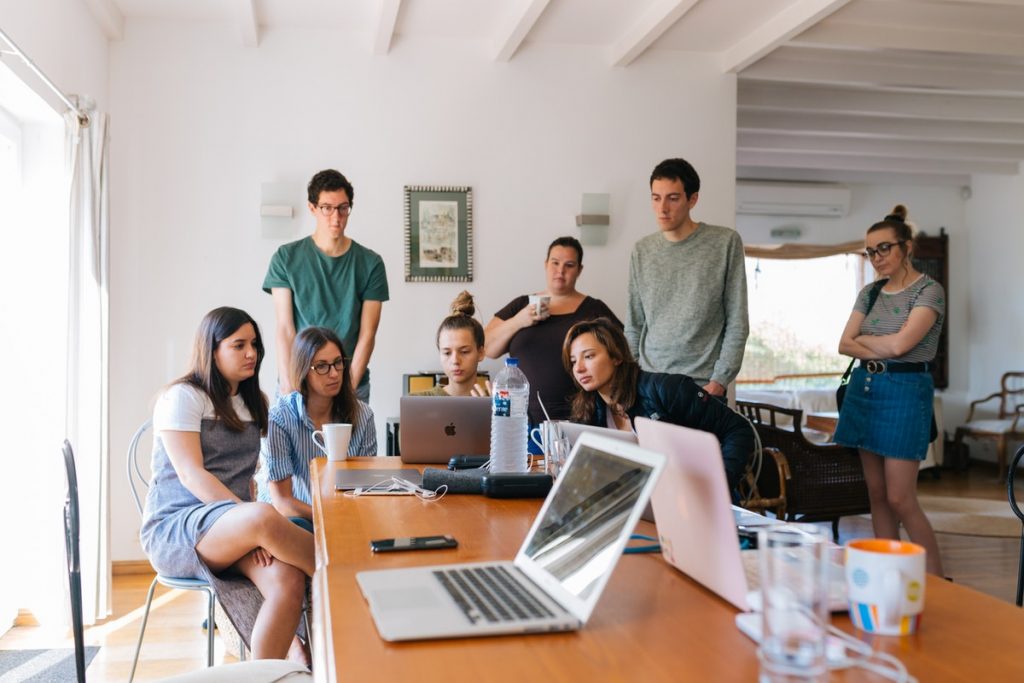 group of people at the office