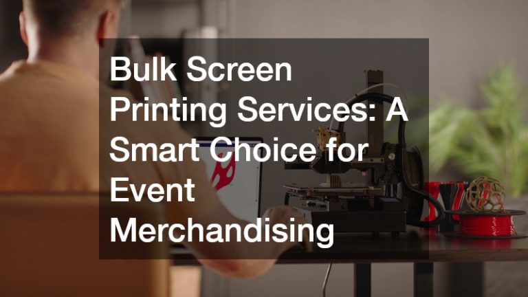 Bulk Screen Printing Services A Smart Choice for Event Merchandising